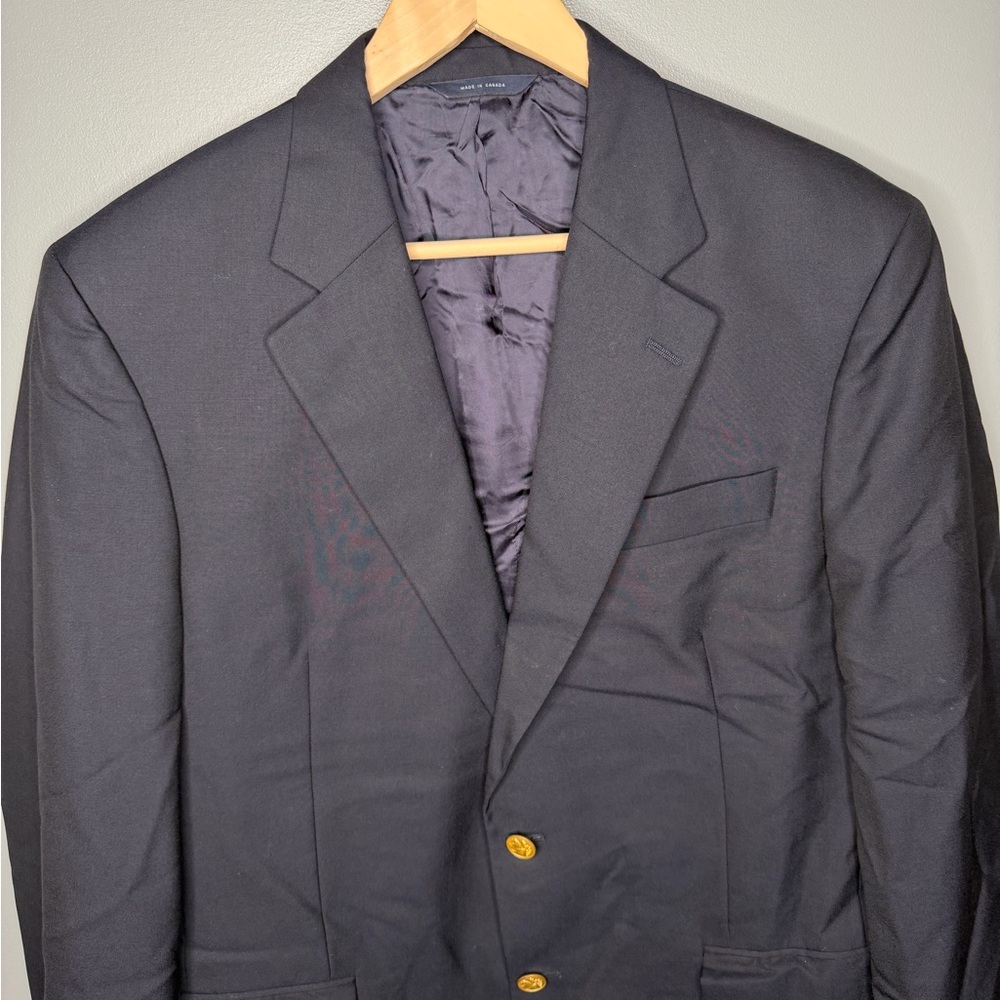 Loro Piana for Brooks Brothers Vintage 80s Italian Wool Sports Coat Blazer - Picture 4 of 13